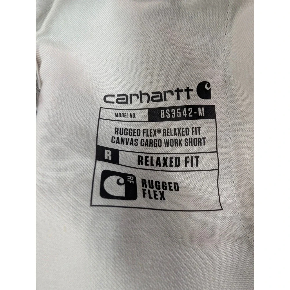 Carhartt Men's Relaxed Fit Rugged Flex Canvas Cargo Work Shorts Size 30 Gray NWT